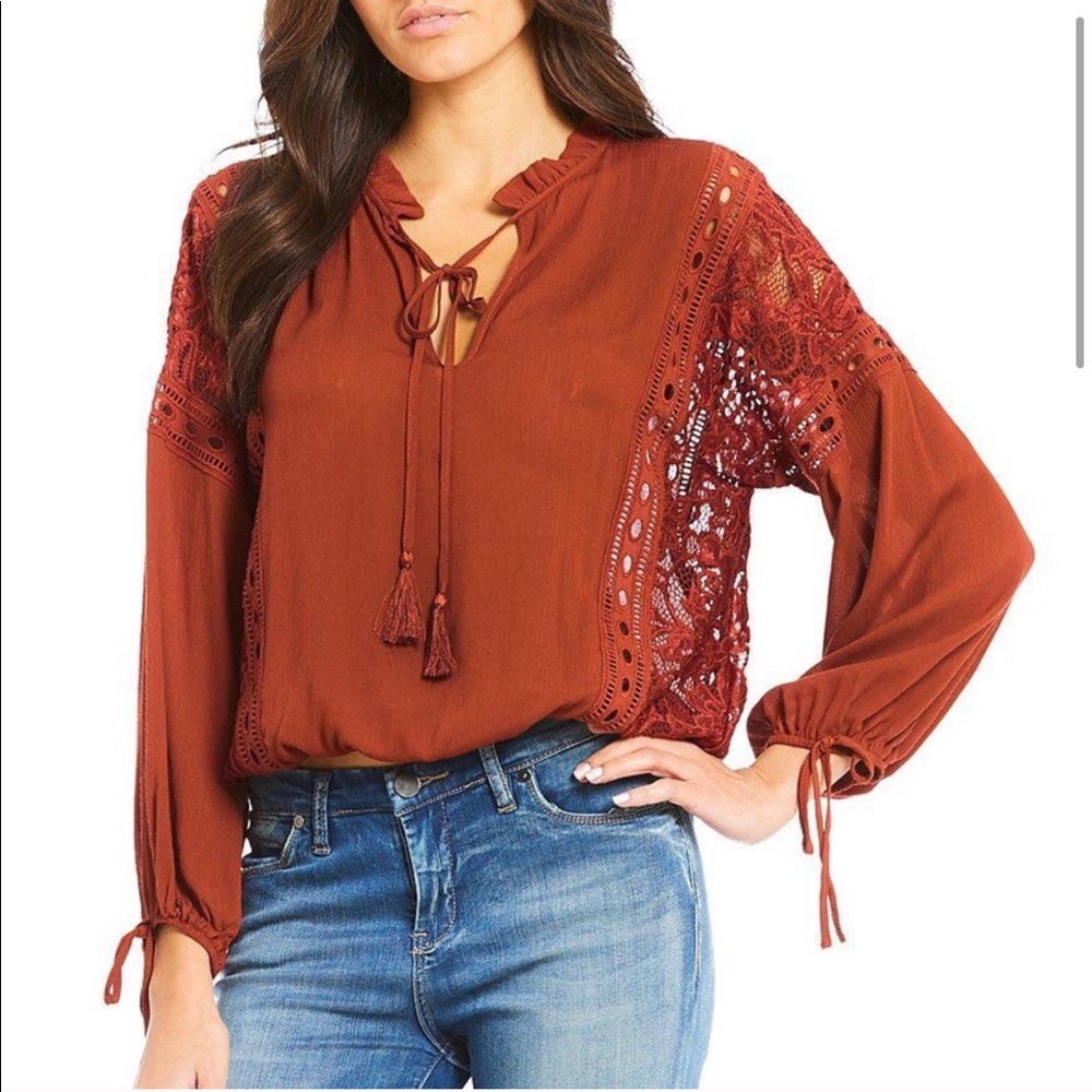 Chelsea & Violet | Boho Blouse with Cut Out Detail